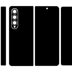 Plantilla de diseño para Samsung Galaxy Z Fold 4 Archivo de corte vectorial cdr, svg, dxf, plt, esp, jpg