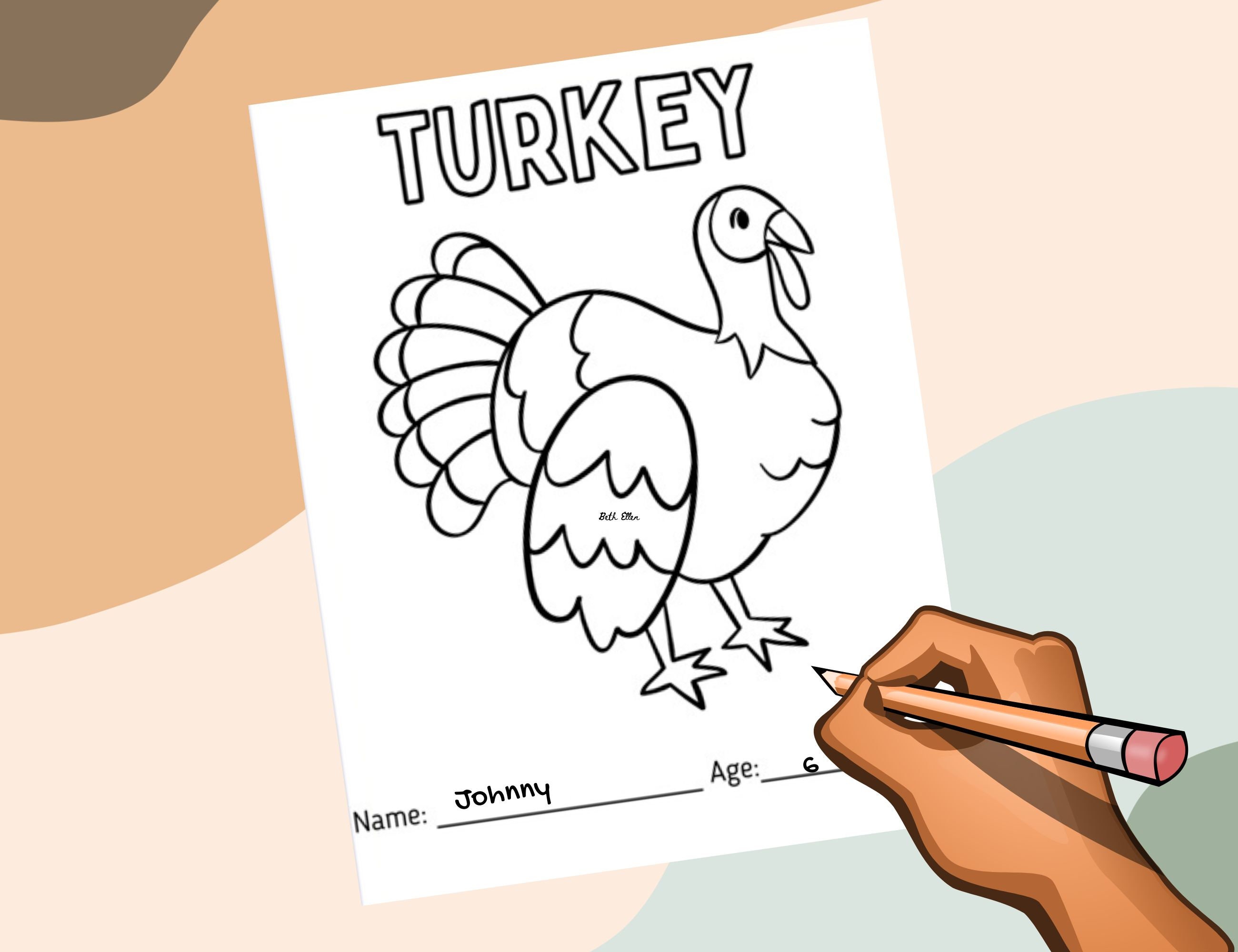 Printable Fall Animal Coloring Pages - Etsy