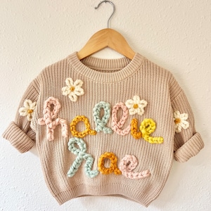 Boho Baby/Toddler Name Sweater