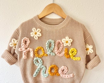 Baby Name Sweater—12 letters max (plus 4 small designs)