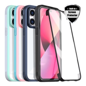 Apple iPhone 8 Plus Case, Slim Full-Body Stylish Protective Case with  Built-in Screen Protector for Apple iPhone 8 Plus - Pink Marble