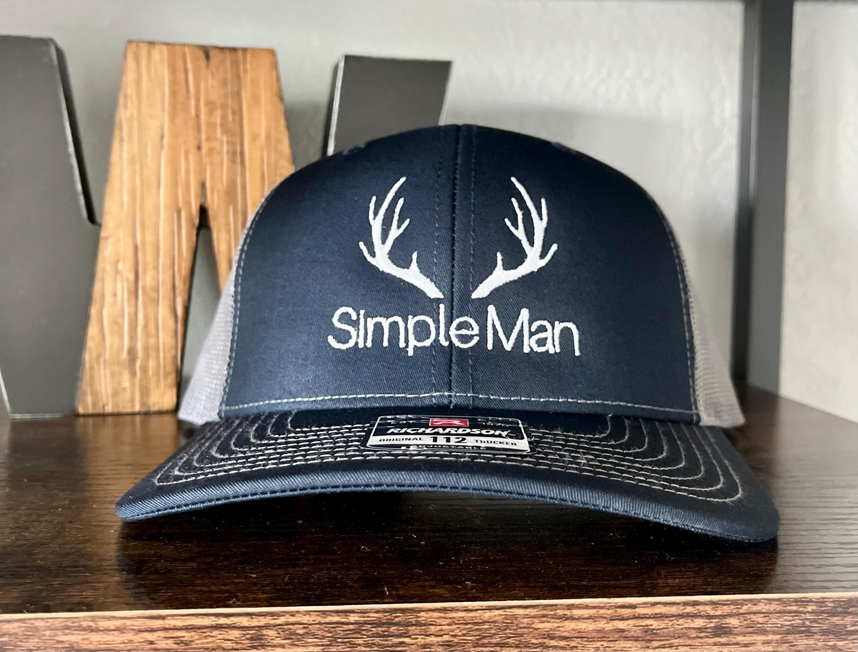 Simple Man Game Turkey Hunter Flat Bill Cap Hat Trucker Mesh Outdoors Rugged 90s Turkey Gobbler Trucker Hat on Original Bottomland  main image 4