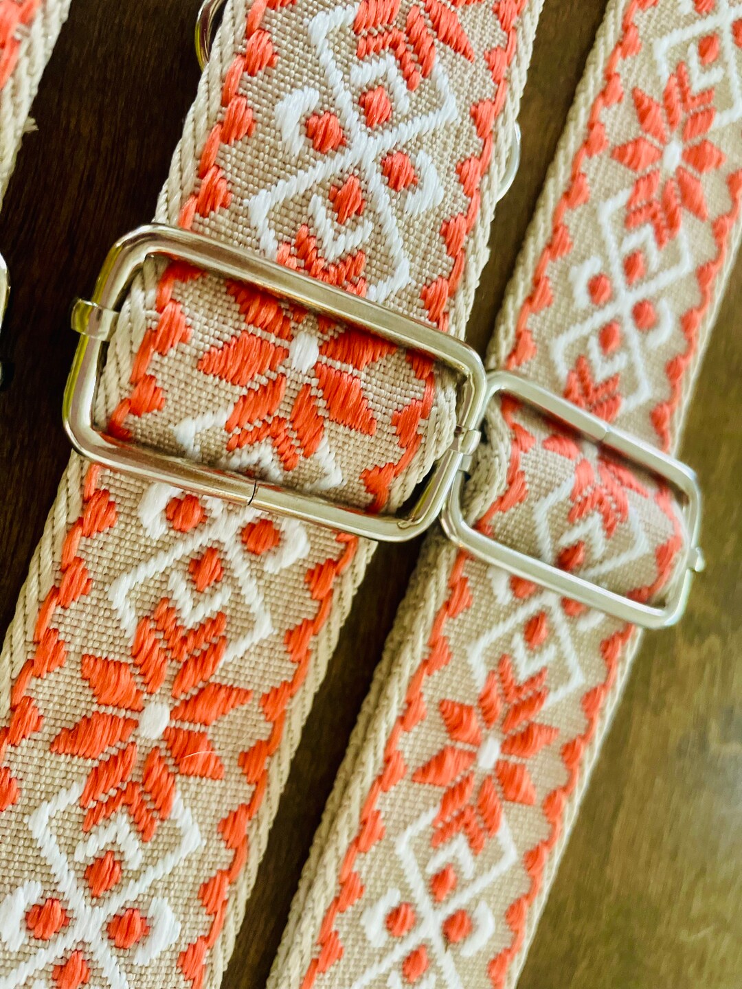 Orange and White Purse Strap / Game Day Purse Strap / Game Day Bag