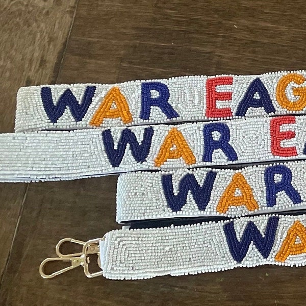 Beaded Auburn Purse Strap Etsy