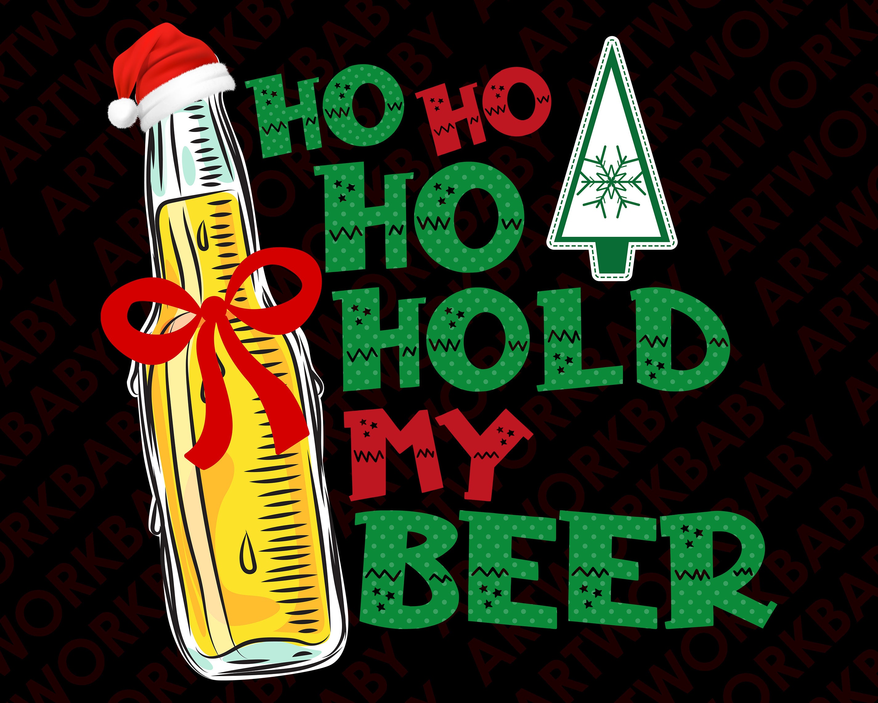 Ho Ho Hold My Beer Svg Digital Download, Ho Ho Hold My Beer Png ...