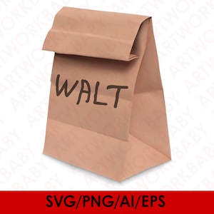 walt paper bag svg digital download, walt paper bag png sublimation design download, walt paper bag ai download, walt paper bag eps download