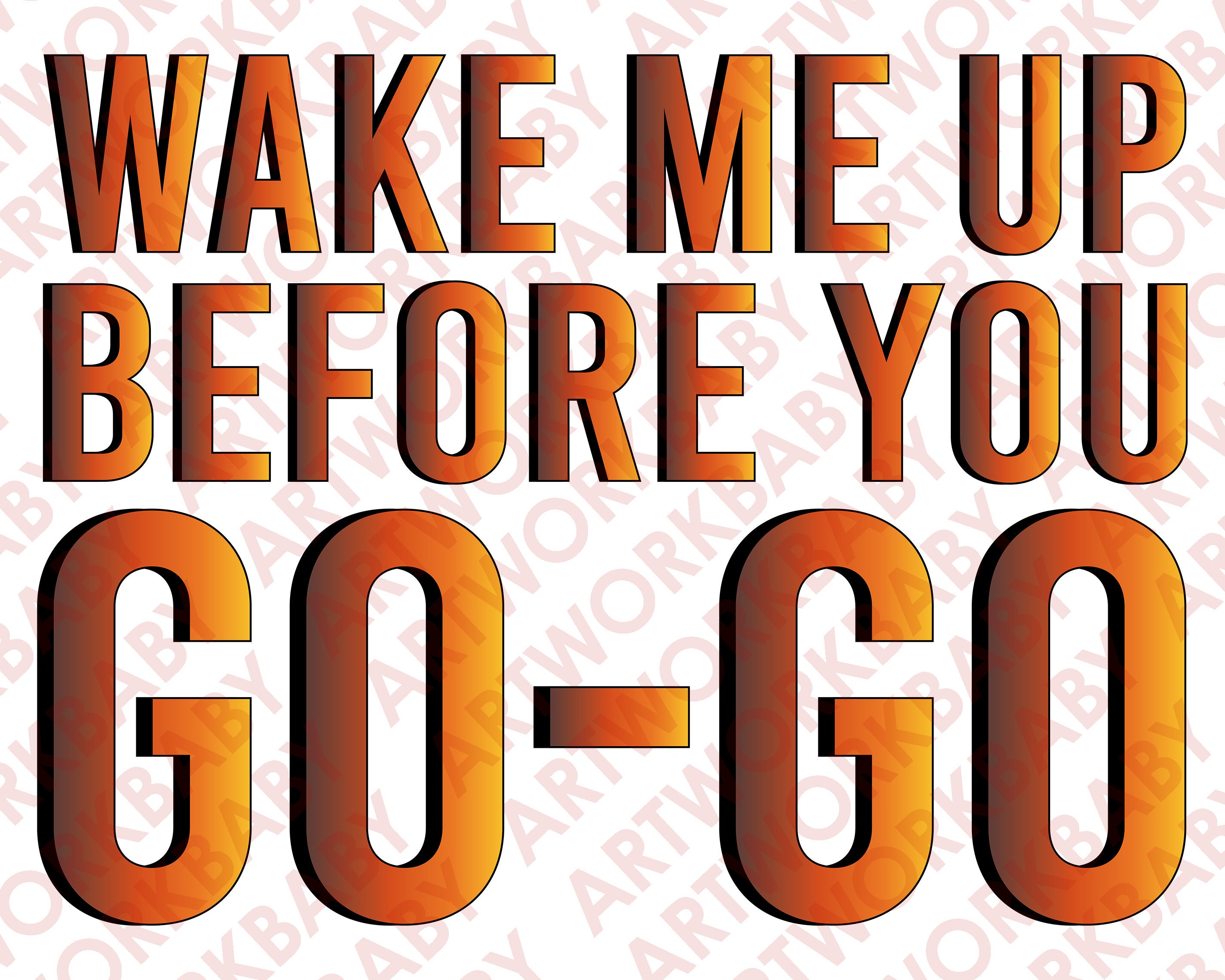 Wake Me up Before You Go Go Svg Digital Download, Wake Me up Before You - Wake Me Up Before You Go-go Disney Movie