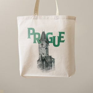 Easy DIY Canvas Tote Bag - Prague Tote - Digital Download Tote Bag - New York Travel Themed Gift - Mignon Shopping Bag - Tote bag DIY - PNG