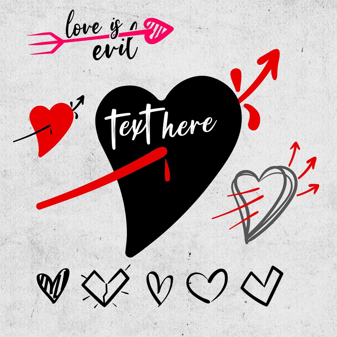 Love Bundle Kill Love Bundle Svg Love PNG Minimalist Love Etsy