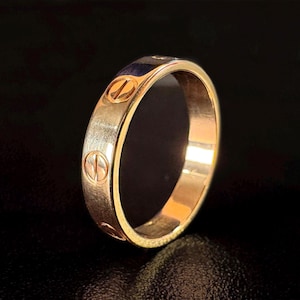 Pierścionek Cartier Small LOVE – 18-karatowe żółte złoto – autentyczny, z puncą probierczą, rozmiar K