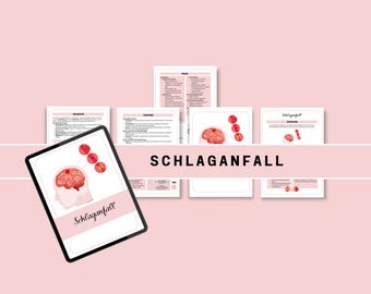 Schlaganfall/Apoplex | Lernzettel Pflege | Medizin