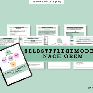 Selbstpflegemodell nach Orem Lernzettel PflegeAusbildung | Inhalt | Medizin
