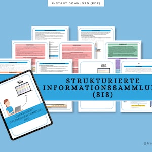 SIS (Strukturierte Informationssammlung) Lernzettel Pflegeausbildung | Zusammenfassung | Medizin