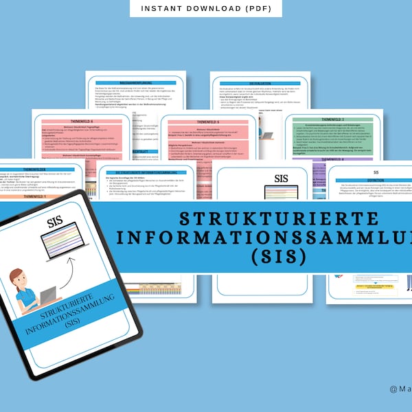 SIS (Strukturierte Informationssammlung) Lernzettel Pflegetraining | Inhalt | Medizin