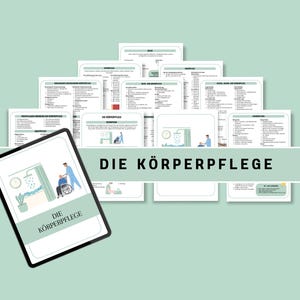 Körperpflege Lernzettel PflegeAusbildung | Pflege | Medizin