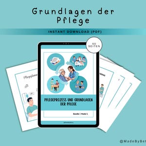 Pflegegrundlagen Bundle PDF | Pflegeprozess, Pflegeplanung, Expertenstandards, Assessments & Prophylaxen | Pflege Ausbildung Lernzettel