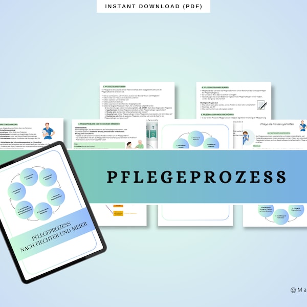 Pflegeprozess/Pflegeplanung Lernzettel PflegeAusbildung | Inhalt | Medizin