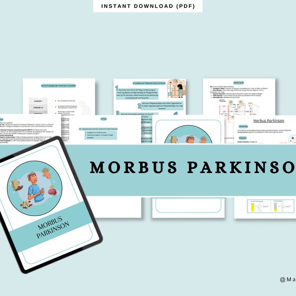 Morbus Parkinson Pflegeausbildung | Zusammenfassung | Medizin