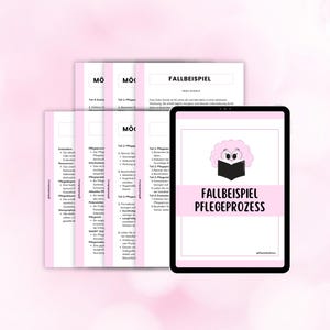 Fallbeispiel Pflegeprozess | Lernzettel | Pflegelehrgang | Pflege | Medizin