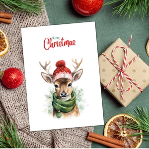 Digitale Weihnachtskarten - Cartoline di Natale - Buon Natale - Frohe Weihnachtskarte - Digitaler Download zum ausdrucken - Weihnachten