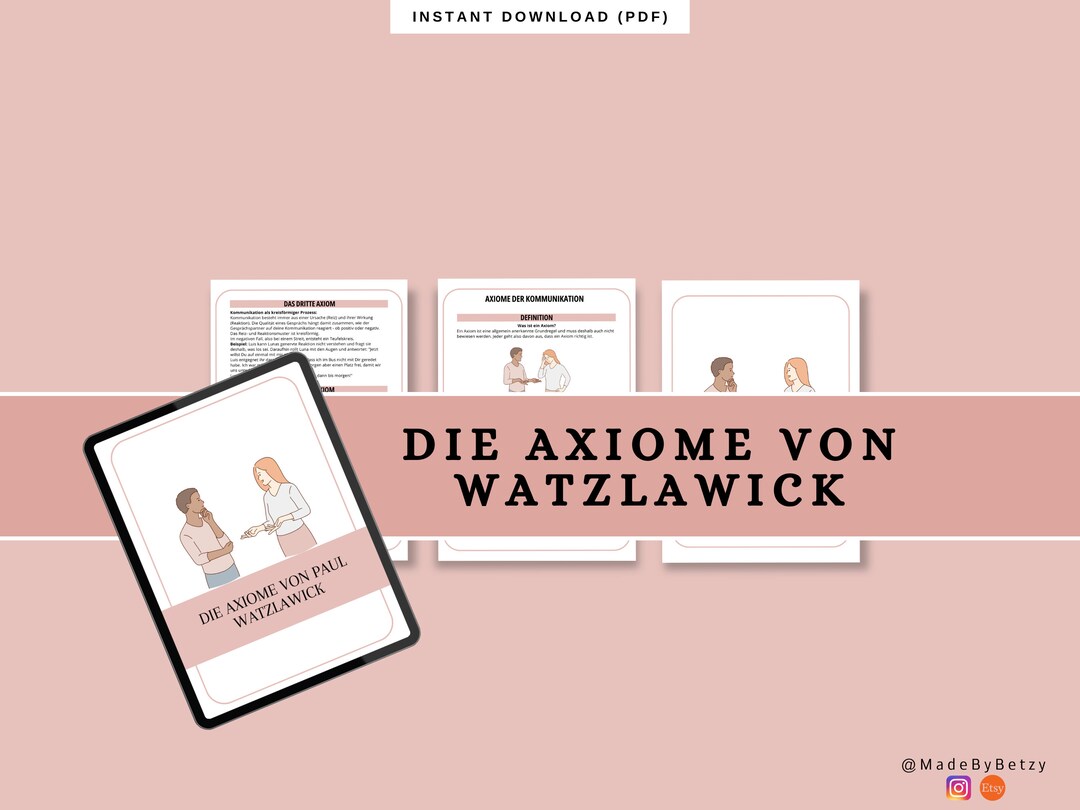 Die Axiome von Watzlawick l Lernzettel Pflegeausbildung Zusammenfassung Medizin Etsy Belgie