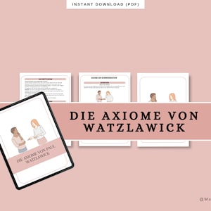 Die Axiome von Watzlawick l Lernzettel Pflegeausbildung | Zusammenfassung | Medizin