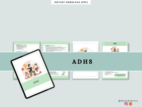 ADHS Lernzettel Pflegeausbildung | Zusammenfassung | Medizin