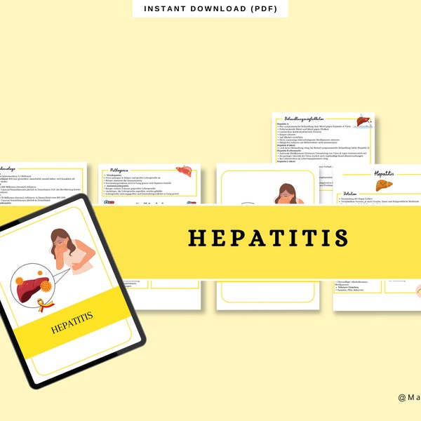 Hepatitis Lernzettel Pflegeausbildung | Zusammenfassung | Medizin