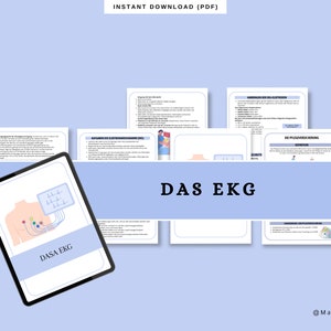 Das EKG Lernzettel PflegeAusbildung | Inhalt | Medizin