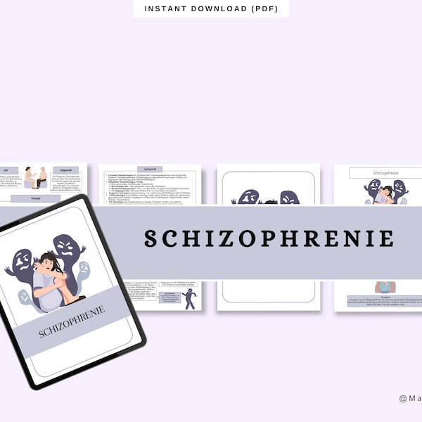 Schizophrenie Lernzettel Pflegeausbildung | Zusammenfassung | Medizin