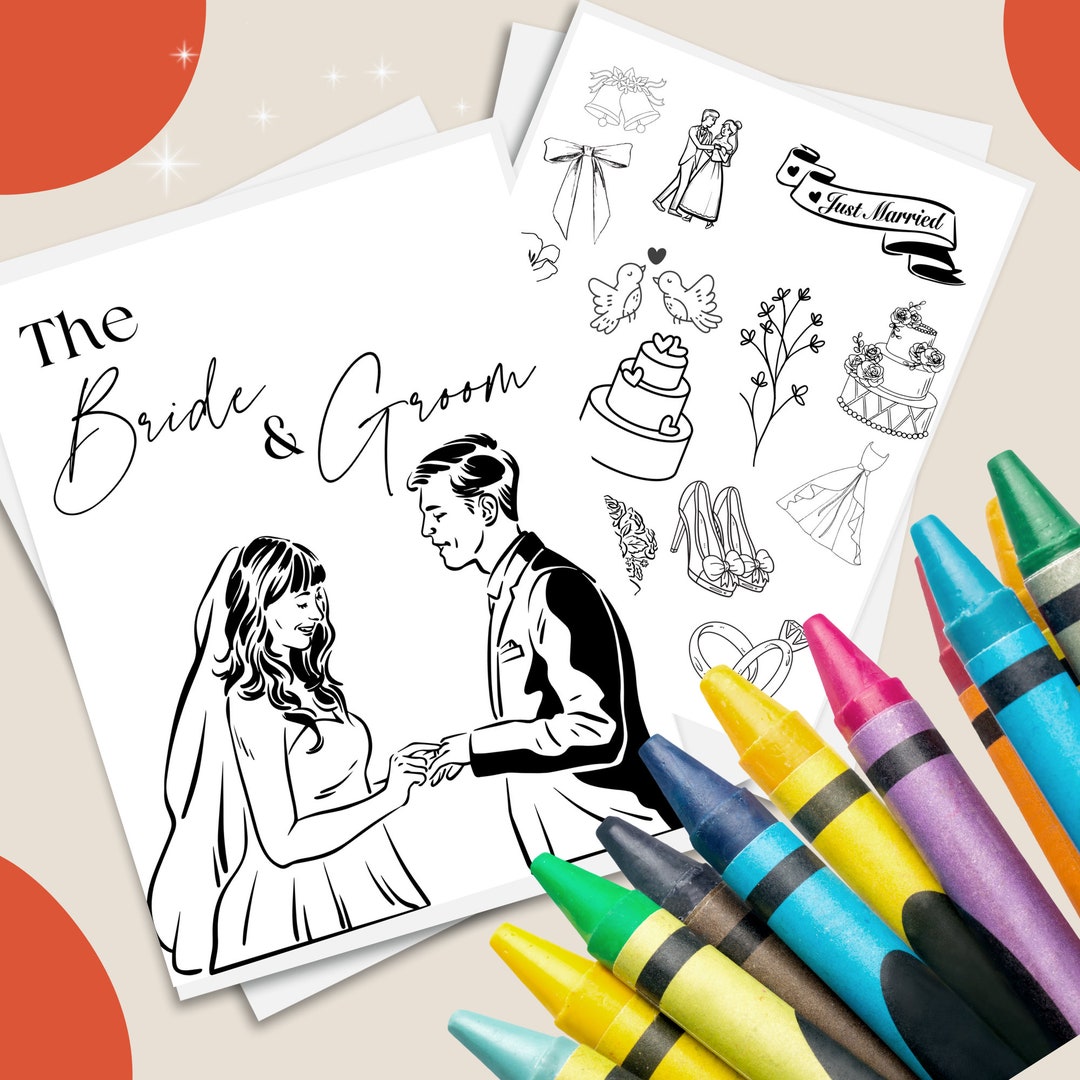 Wedding Coloring Pages Kids Activity - Il 1080xN.4887993735 Asb7 
