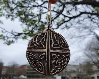 Celtic Love Cross Bronze Decoration