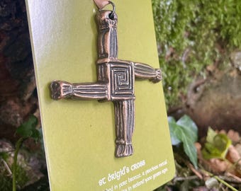 Brigids Cross Bronze Decoration