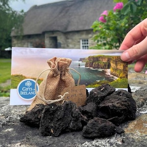 Irish turf peat from Ireland, Irish ornament