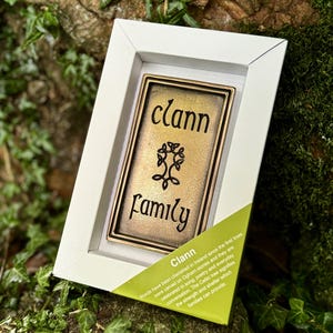 Irische Familie Bronze Wandtafel
