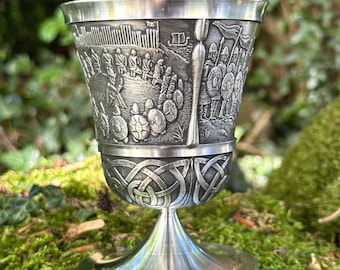 Irish Pewter Beaker – Brian Boru Mythical Ireland Design