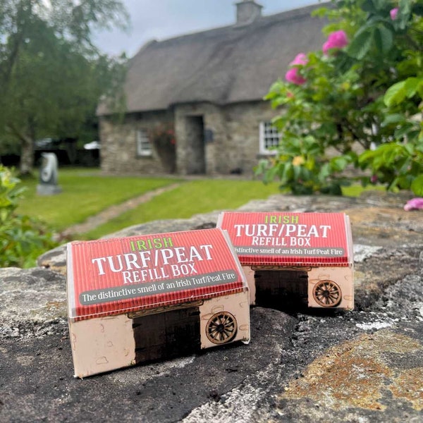 Irish Turf Peat Refill Box, Ireland Gift, Irish Peat