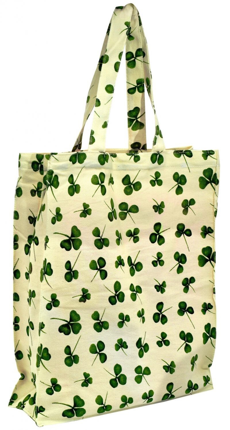 Tote Bag With Shamrocks Irish Tote Bag Ireland Gift - Etsy