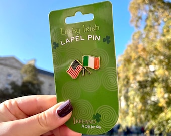 Irish American Flag Lapel Pin