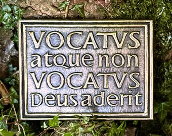 Carl Jung Bronze Plaque, Vocatus Atque Non Vocatus, Home Decor