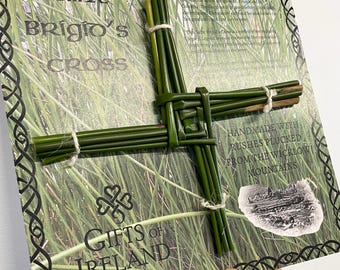 Bästsäljare St. Brigids kors Tillverkat på beställning, hämtat från Irlands fält