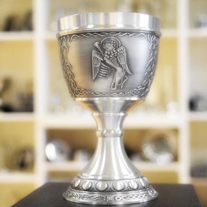 Irish Pewter Evangelists Wine Goblet - Mark The Lion I Irish Gift I Ireland Gift