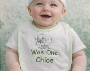 Personalized Embroidered Wee Ones Sheep Set