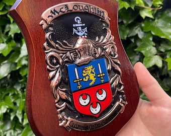 Handmade Coat of Arms Shield, Wedding Gift