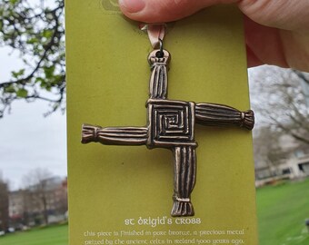 Brigids Cross Bronze Decoration