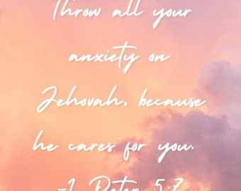 Phone wallpaper  1 Peter 5:7