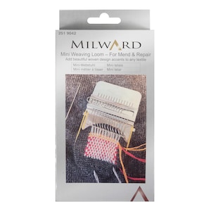 Mini Mending Weaving Loom Hand Tapestry Wood Loom Weaving Frame Darning Machine Small Loom For Mending Clothes Visible Mending