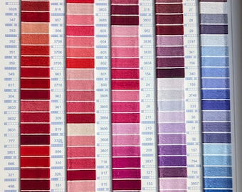 DMC Mouline Stranded Cotton  Embroidery Thread 8mtr. White, black and colors