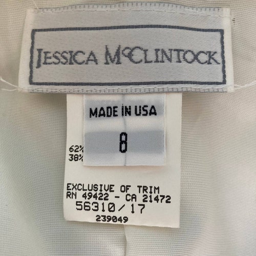 Vintage Jessica McClintock Off the Shoulder shops Bridal Gown