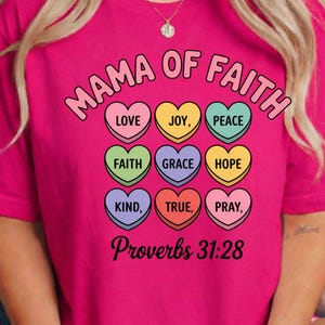 Mamá de Fe PNG: Mamá Cristiana png, Ilustración de Cita Inspiradora de Proverbios 31 (Descarga Digital)